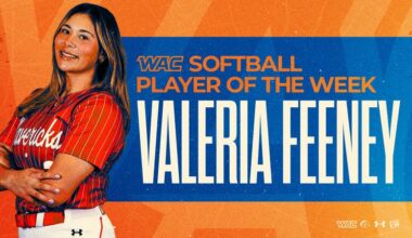 Freshman Phenom Feeney Claims WAC Athlete of the Week Honors