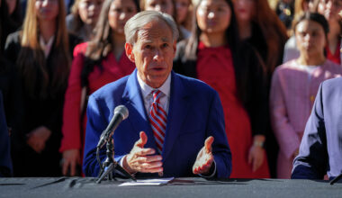 Who is running against Greg Abbott in 2026?