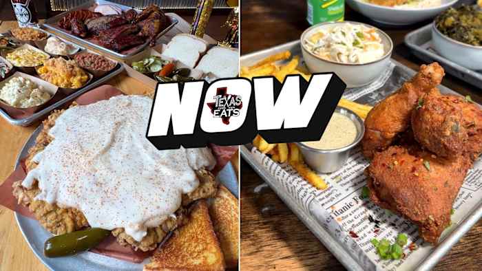 HUGE chicken fried steak & JUICY Caribbean jerk chicken