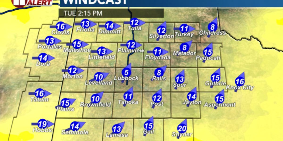 Warm Tuesday ahead with some fire weather concerns