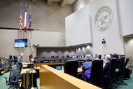 Members of the public and civic officials addressed Dallas City Council members earlier this...
