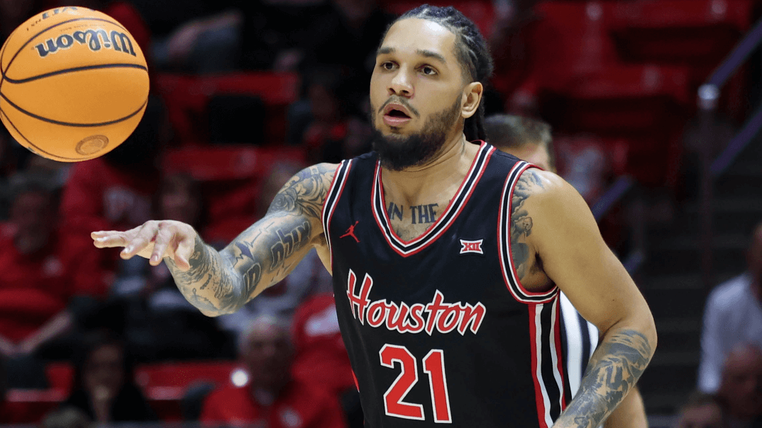 Houston Cougars guard Emanuel Sharp.