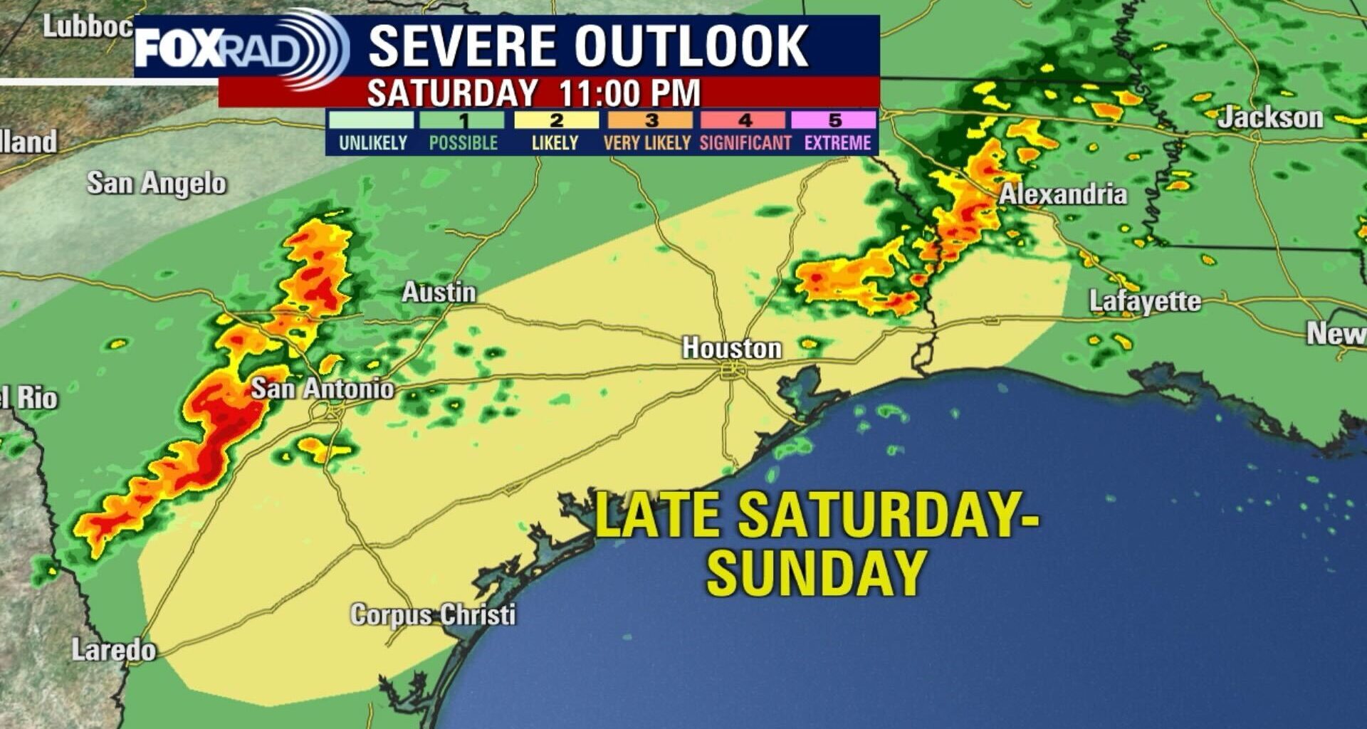 Houston weather forecast: Weekend storm risk and mid-week cold front timing