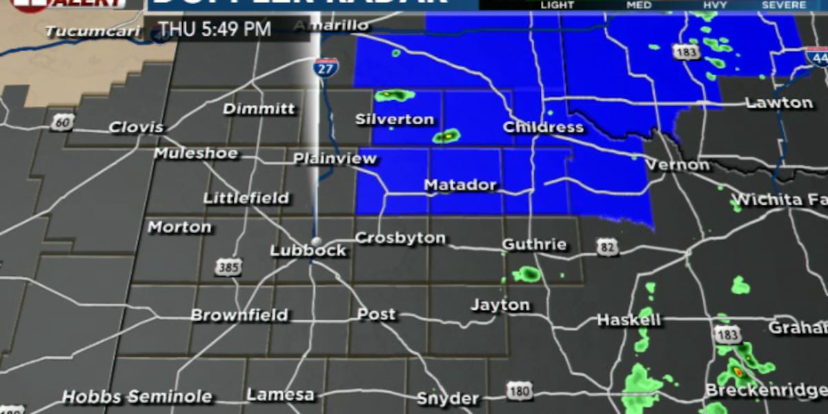 Tornado watch northeast of Lubbock