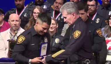 SAPD officer honored for rushing wounded officer to hospital during Stone Oak shooting