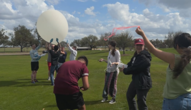Texas A&M students launch weather balloon ahead of potential severe weather weekend