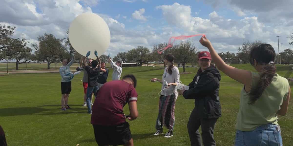 Texas A&M students launch weather balloon ahead of potential severe weather weekend