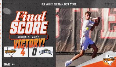 Men’s Tennis Sweeps Mount St. Mary’s
