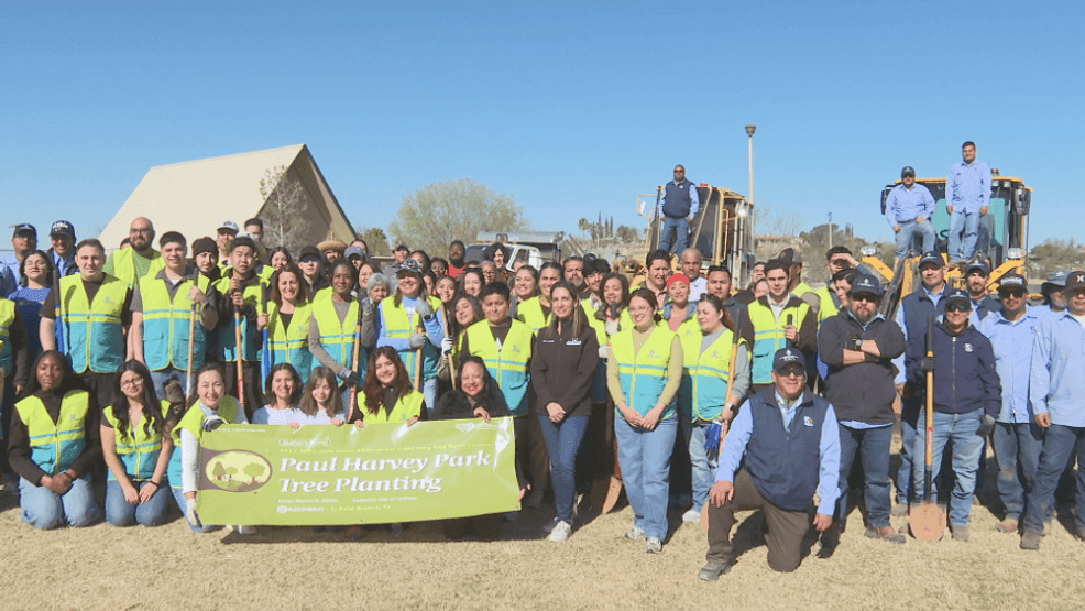 ASEZ WAO tree planting at Paul Harvey Park. (Credit: KFOX14/CBS4)