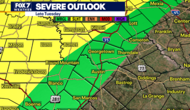 Austin weather: Rain chances increase with possible severe storms