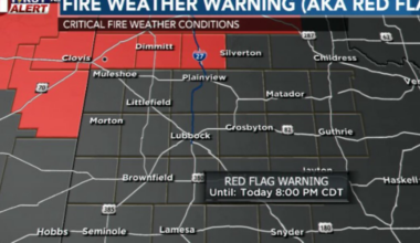 Critical fire danger expected Monday for some, rain may bring relief