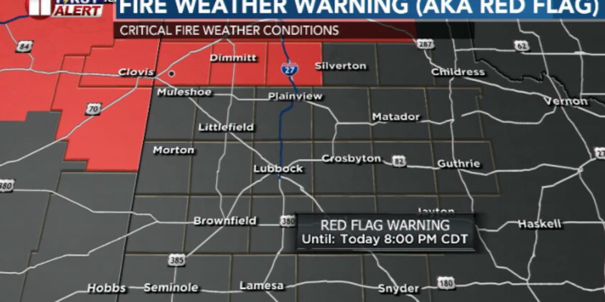 Critical fire danger expected Monday for some, rain may bring relief