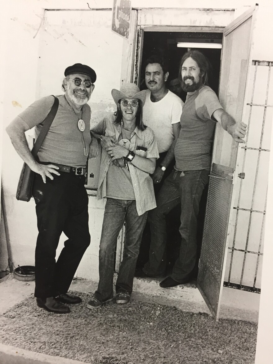 Jerry Wexler, Doug Sahm, Joey Lopez and Augie Meyers