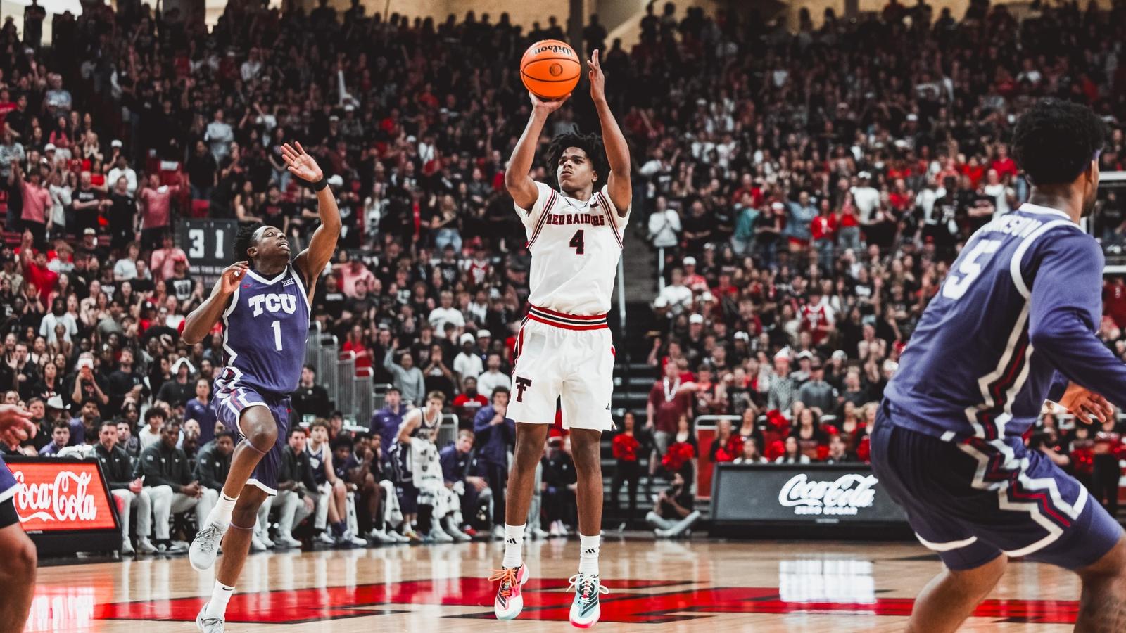 Donovan Atwell fires up a 3-pointer in a game against TCU.