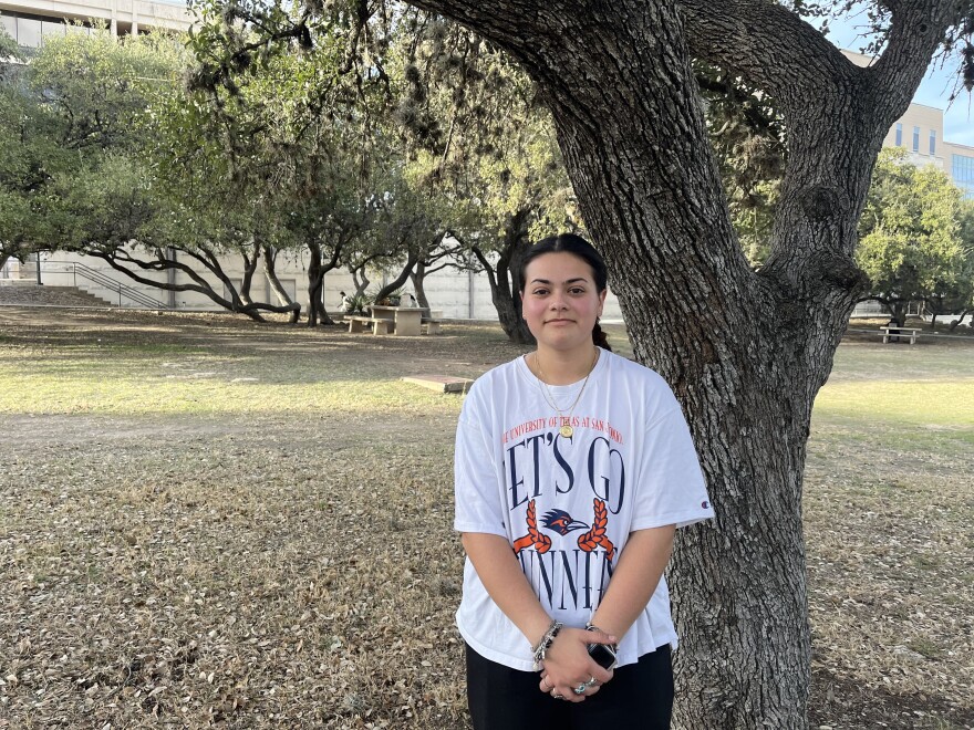 Marcela Hernández said they've interested in Mexican American Studies since they first saw a flyer about the subject in high school. They're now a junior Mexican American Studies major at UT San Antonio.
