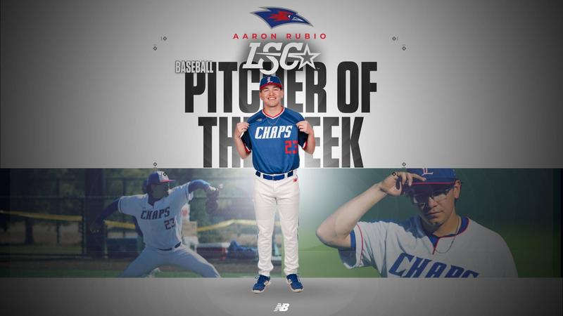 Rubio Named LSC Pitcher of the Week
