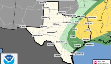 Strong storms possible through midday Wednesday