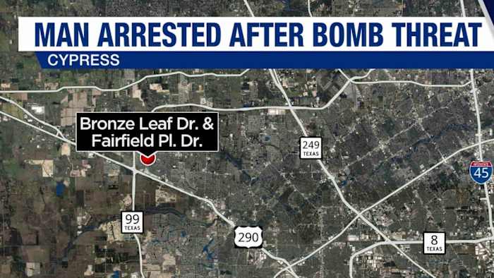Cypress man arrested after alleged bomb threat and mass shooting plan, authorities say