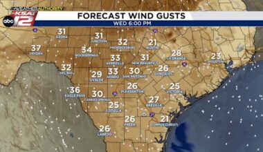 Strong Wind Gusts Tonight