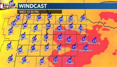 Cooler, very windy Wednesday ahead as cold front moves in