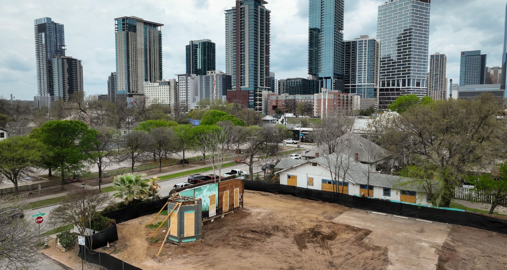 Cenote house demolition on East Cesar Chavez in Austin