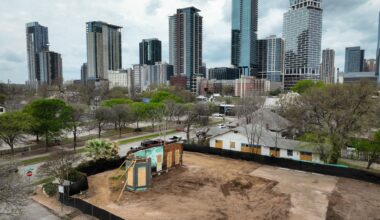 Cenote house demolition on East Cesar Chavez in Austin