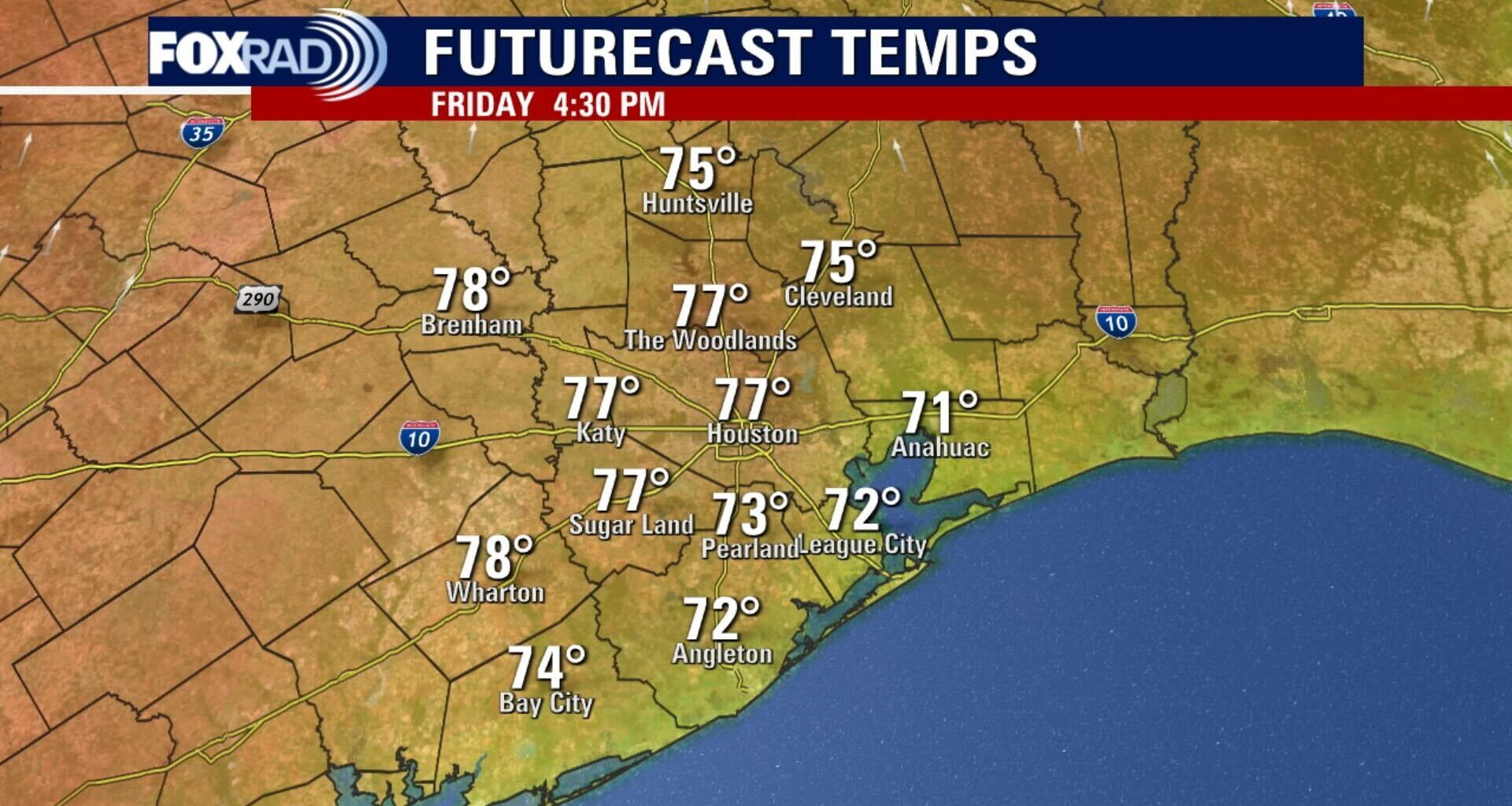 Houston weather: Warm Friday ahead of the weekend, strong storms expected Sunday