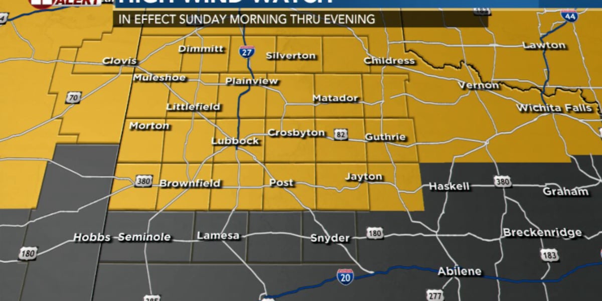 First Alert Weather Day Sunday- Heat today sets the stage for strong winds