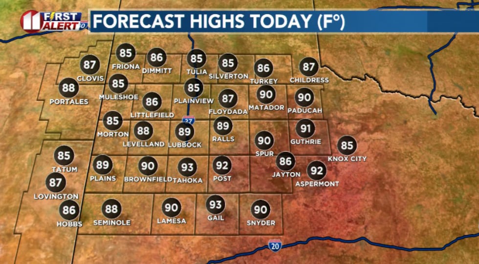 Highs today will feel like summer