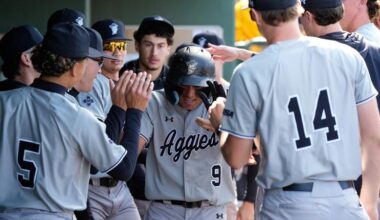Aggies Complete Comeback to Down Dallas Baptist