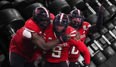 Texas Tech football weight ban 40 pounds dumbbell lighter strength