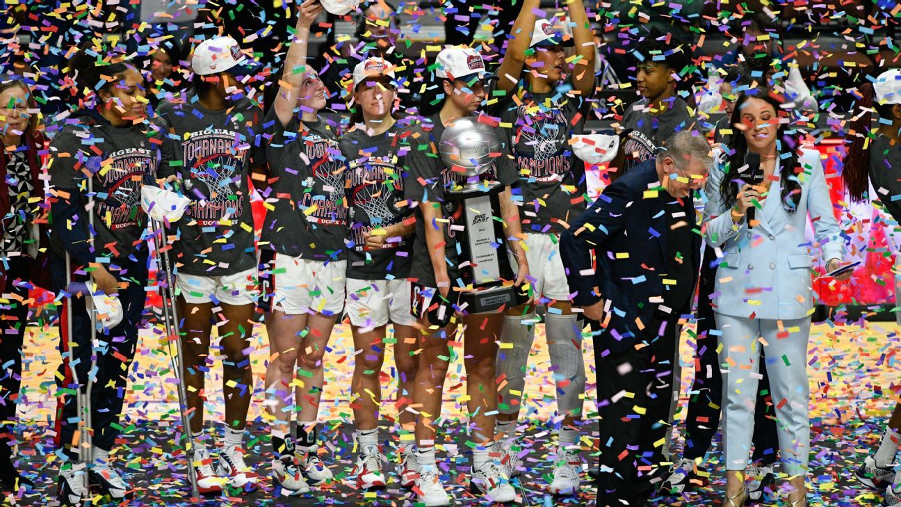 UConn, UCLA, Texas, South Carolina top women's NCAA tournament seeds