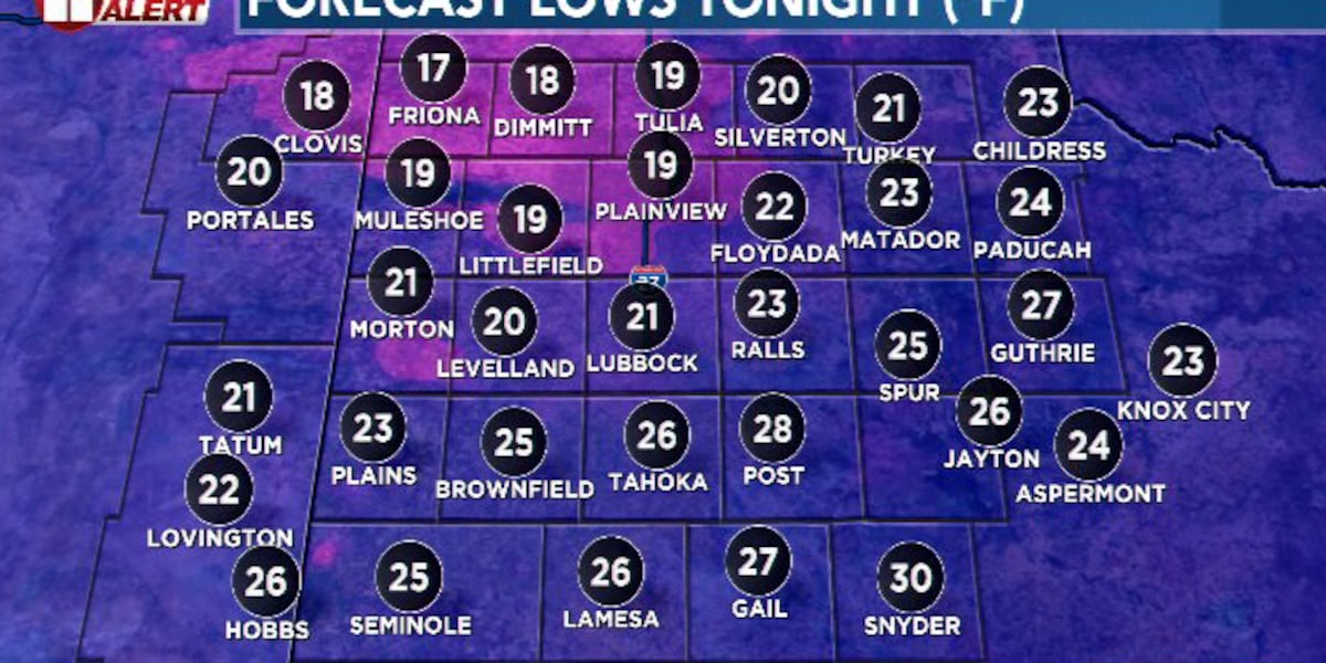 Hard freeze to kick off the second half of March