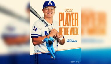 Xavier Melendez Earns WAC Player of the Week Honors