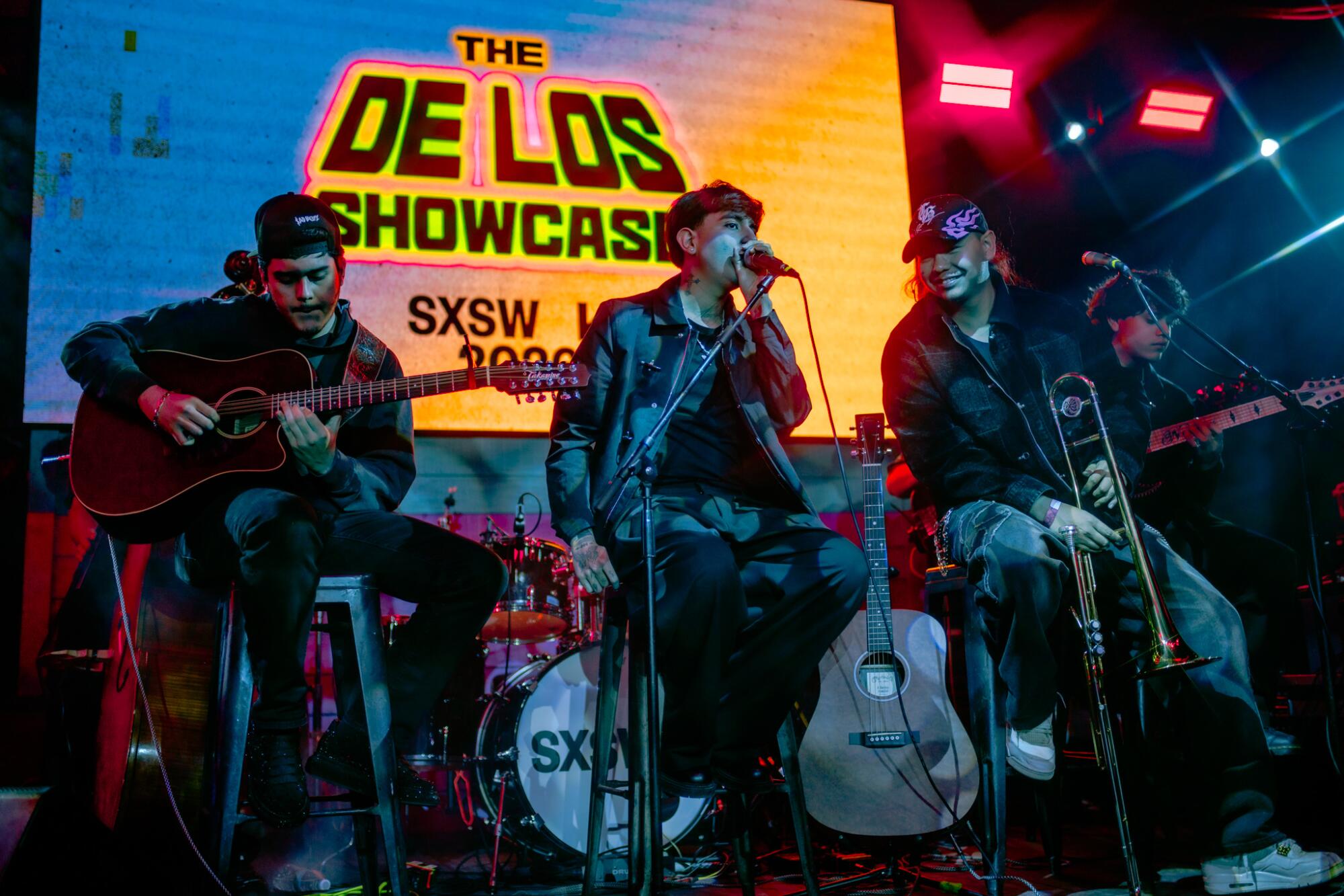 Regional Mexican singer Eddy performs at the De Los Showcase at South By Southwest on March 15 in Austin, TX.