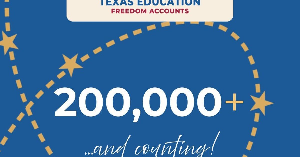 Texas school voucher program hits 200,000 applications, doubling initial capacity before deadline
