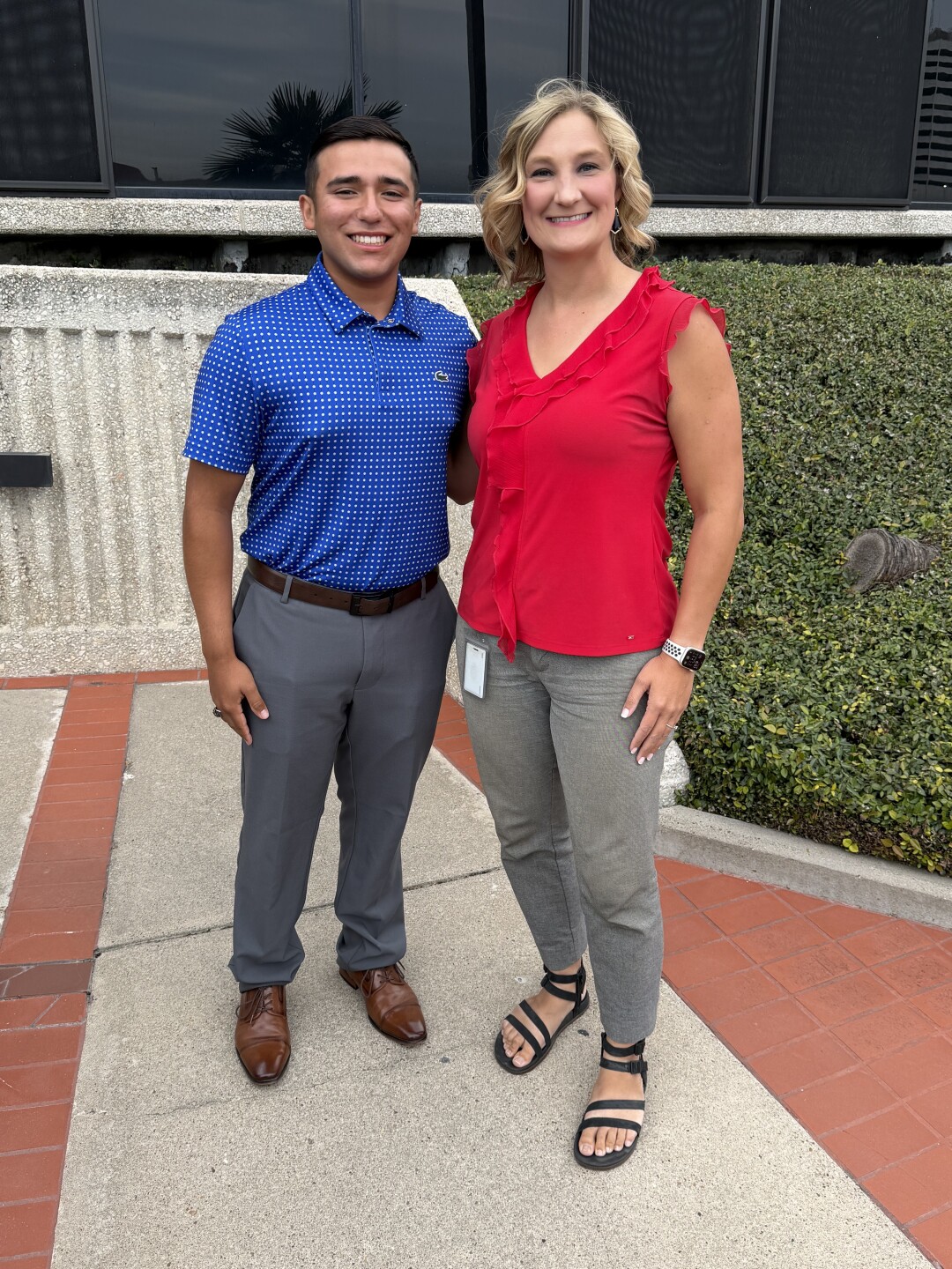 Buc Days Scholar Daniel Hinojosa tours KRIS 6 studio, aspires to be a sports journalist