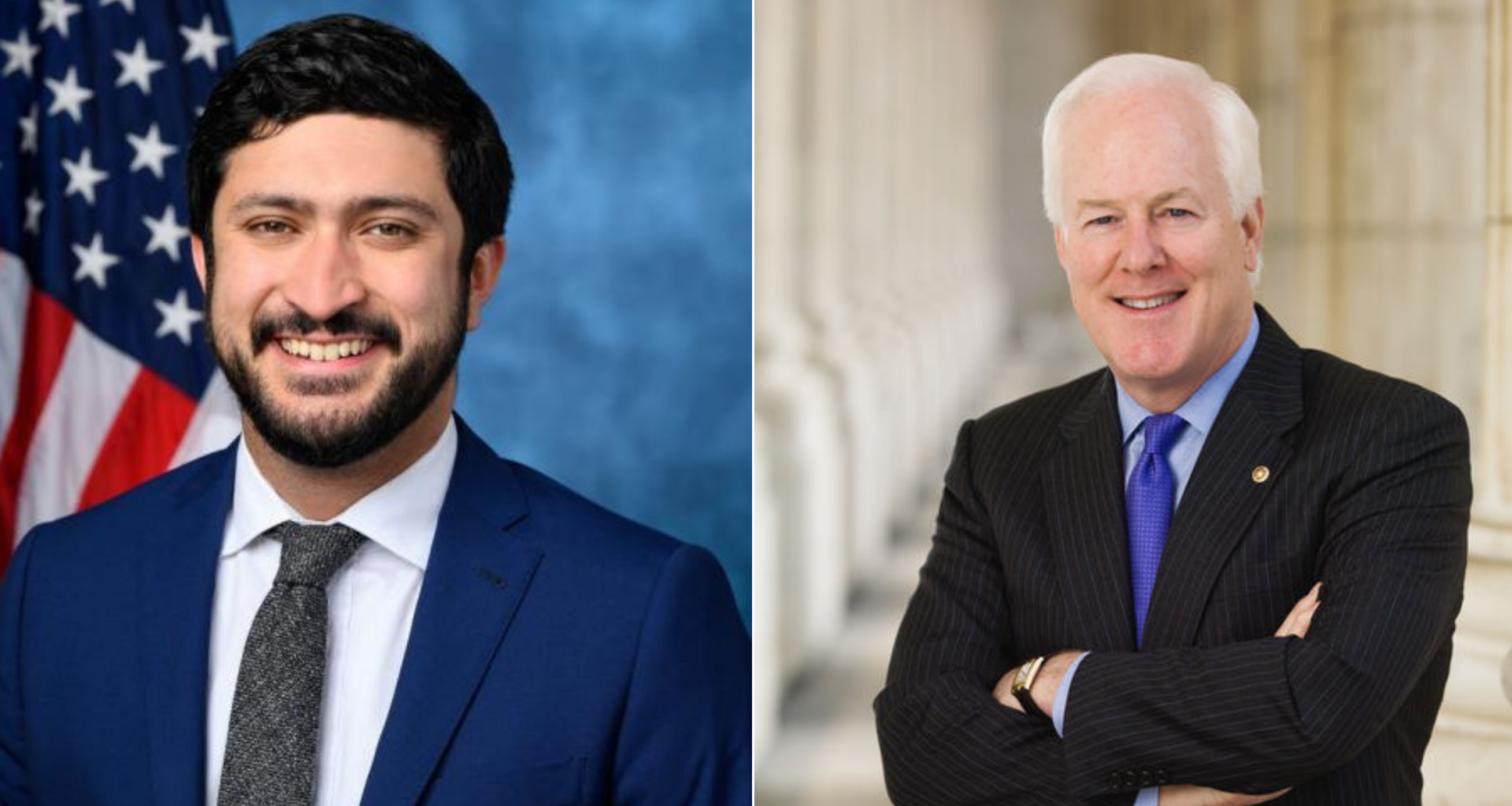Rep. Greg Casar (D-Texas) and Texas Sen. John Cornyn (R)