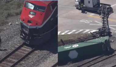 Amtrak passenger train with over 100 on board crashes into 18-wheeler in Missouri City