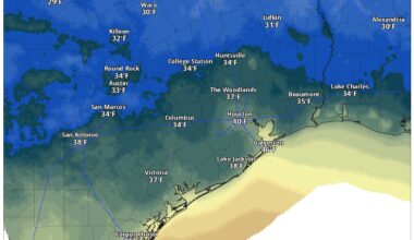 Record 58-degree temp drop in Austin. How long will the cold air last?