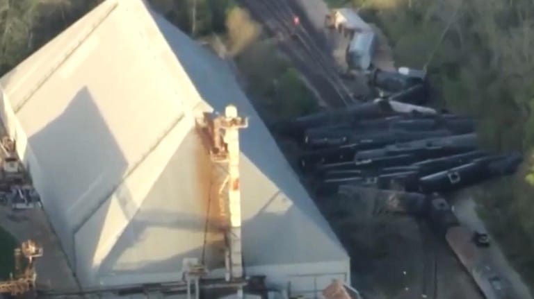 This image made from a video provided by KTRK shows...