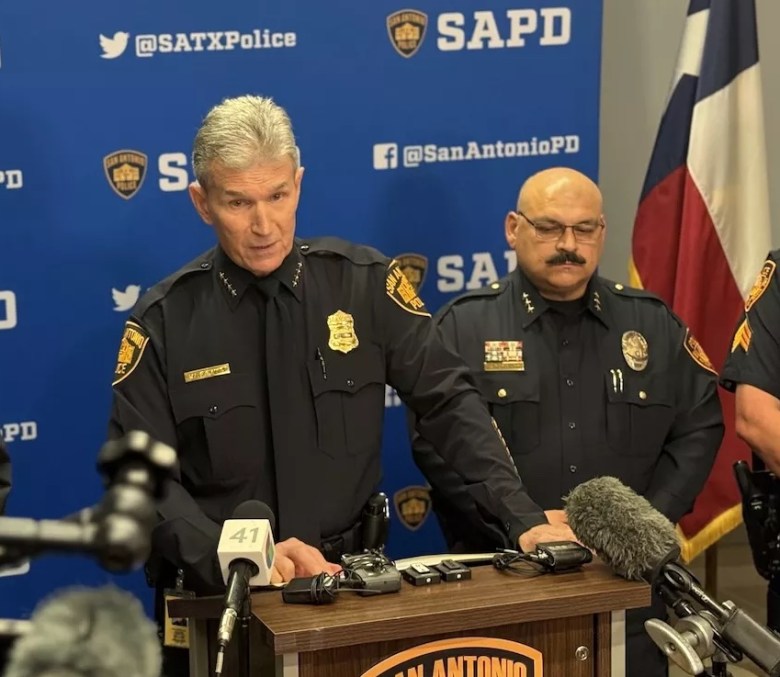 SAPD Chief William McManus speaks at a press conference. He's expected to retire later this year.