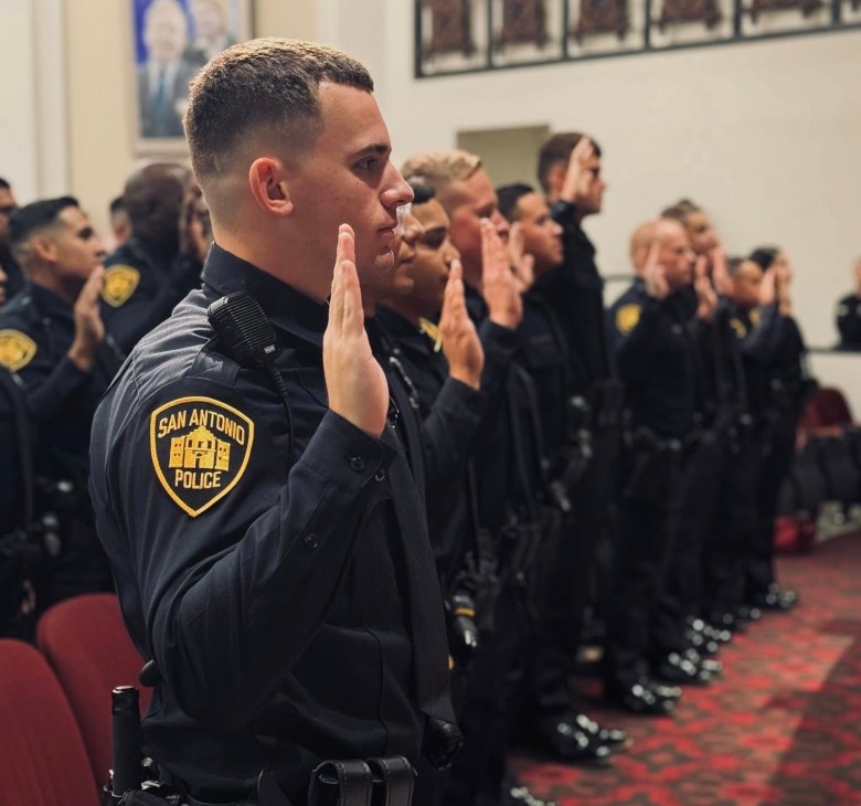 New SAPD officers are sworn in at city ceremony. Last year, the department doubled its adopted overtime budget of $17.7 million, paying out more than $34.4 million.