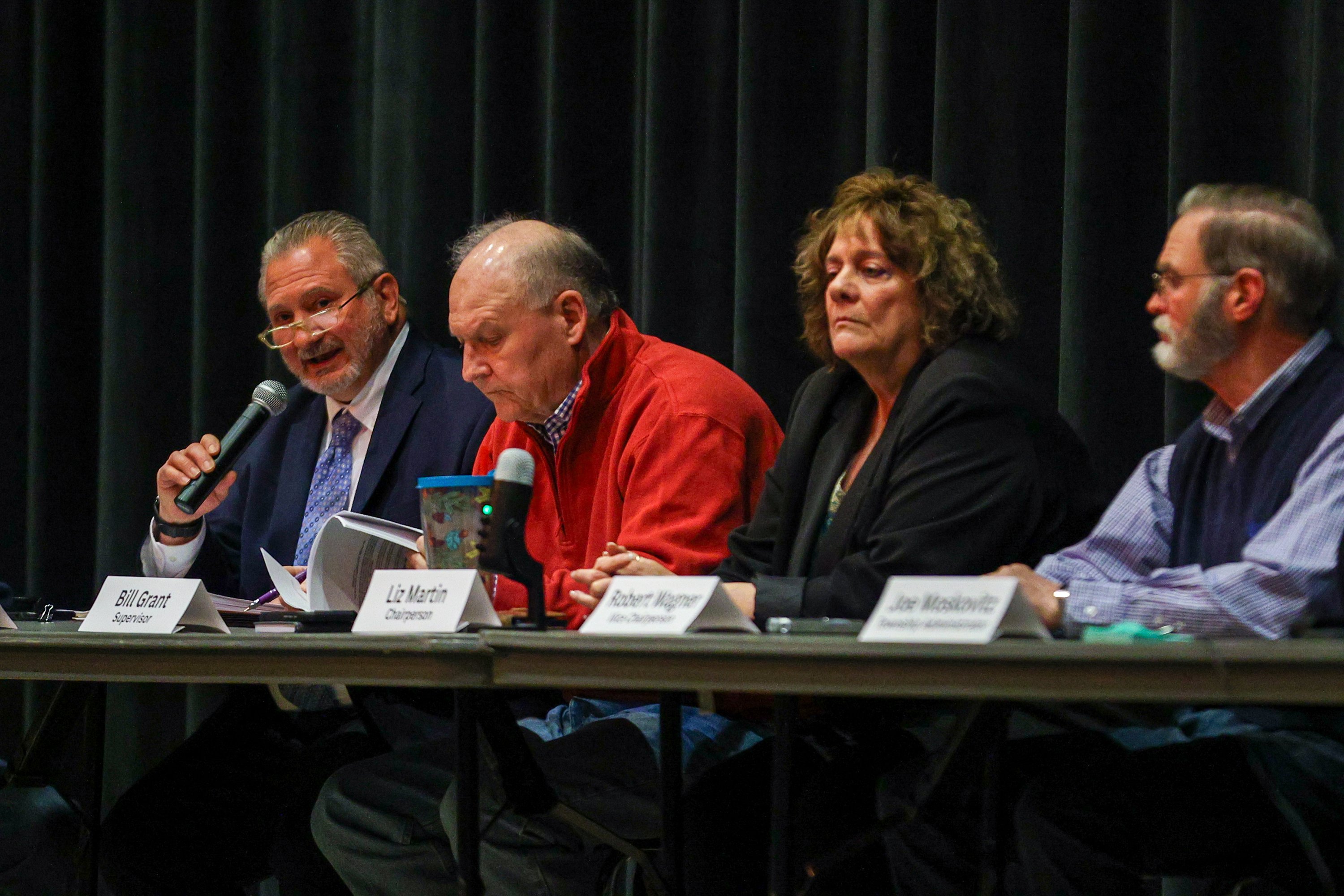 Solicitor Tom Mosca speaks during a special meeting regarding data...