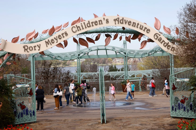 The entrance of the Dallas Arboretum's Rory Meyers Children's Adventure Garden is pictured...