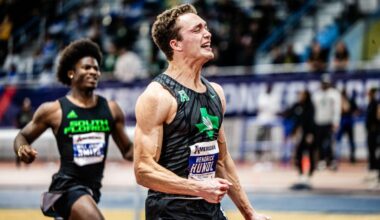 Hendrick Hundl at the 2026 Indoor Track Championship
