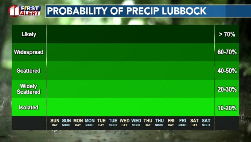Minimal rain chances with this forecast