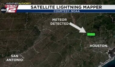 Meteor lights up Texas sky; Booms reported from Houston to as far as San Antonio