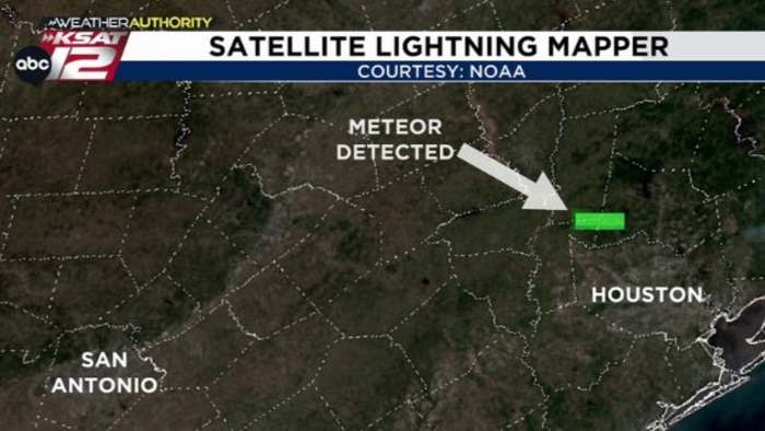 Meteor lights up Texas sky; Booms reported from Houston to as far as San Antonio
