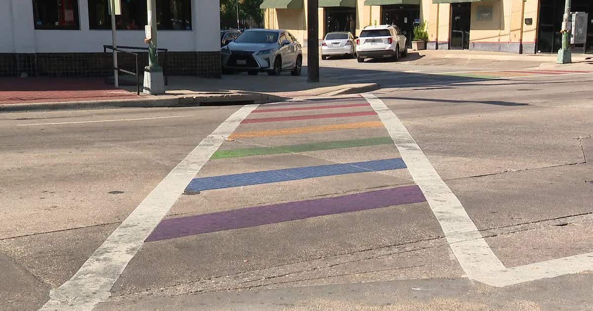 Decorative pavement markings stripped from Dallas streets after state denial